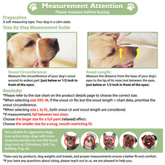 Mayerzon dog muzzle adjustable strap for secure, snug fit