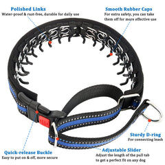Mayerzon martingale-collar neoprene-padding offers soft comfort on long training sessions