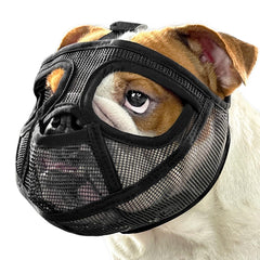 Mayerzon short snout muzzle mouth-pocket design enables panting and safety during walks
