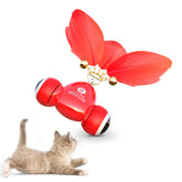 MayMaw KiTiFISH gold fish toy engaging indoor cats in interactive play.