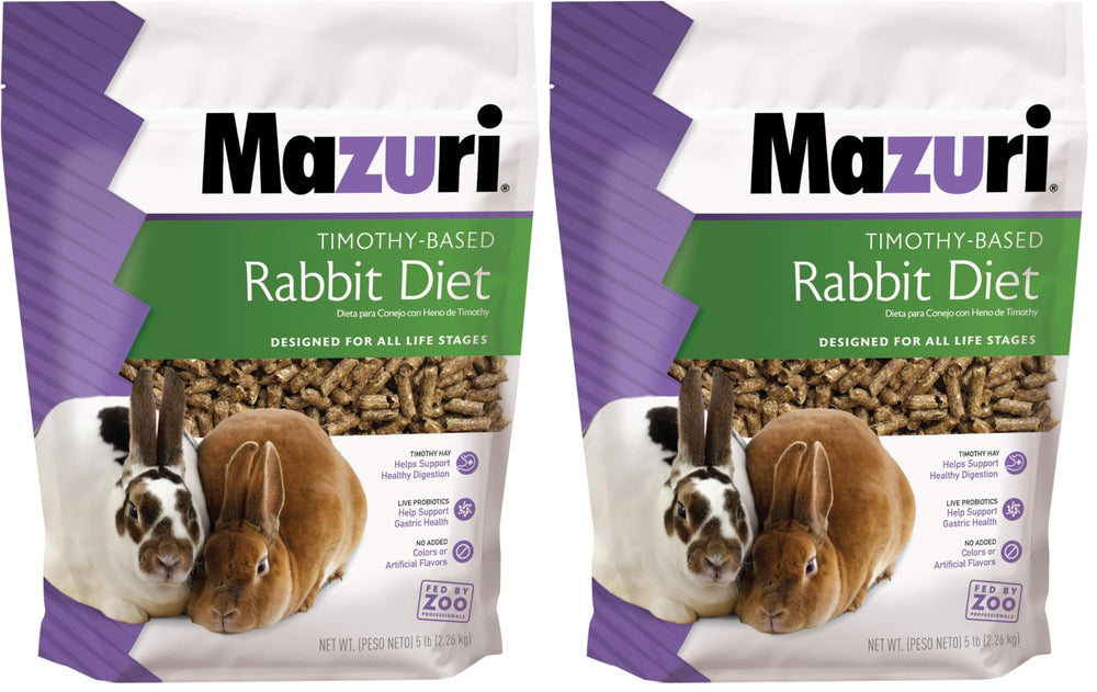Mazuri rabbit food in a bowl with timothy hay pellets, supporting digestive health and daily nutrition.