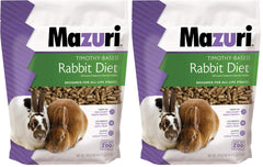 Mazuri rabbit food in a bowl with timothy hay pellets, supporting digestive health and daily nutrition.