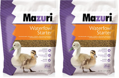 Mazuri Waterfowl Starter Food pack for baby ducks and geese supports growth and vitality.