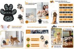 MBTWZ paw pad adhesive application shows easy placement on paw surfaces.