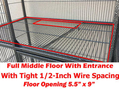 Mcage ample 24 inch long cage providing space for gnawing and foraging