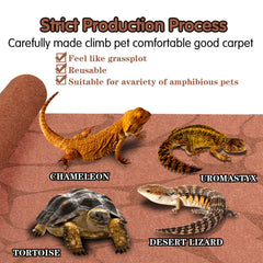 MCLANZOO bearded dragon tank accessory features quick-dry fabric for easy setup.
