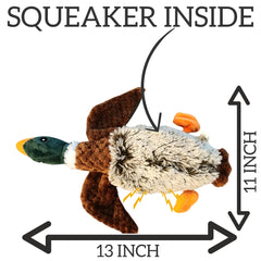 ME GUSTA SHOP duck dog toy body squeak promotes varied play sessions and chew-friendly fun.