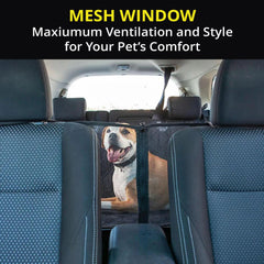Meadowlark dog seat cover full-coverage design keeps backseat clean and protected