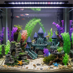 Mechpia rocalla con cueva ofrece escondites naturales para peces