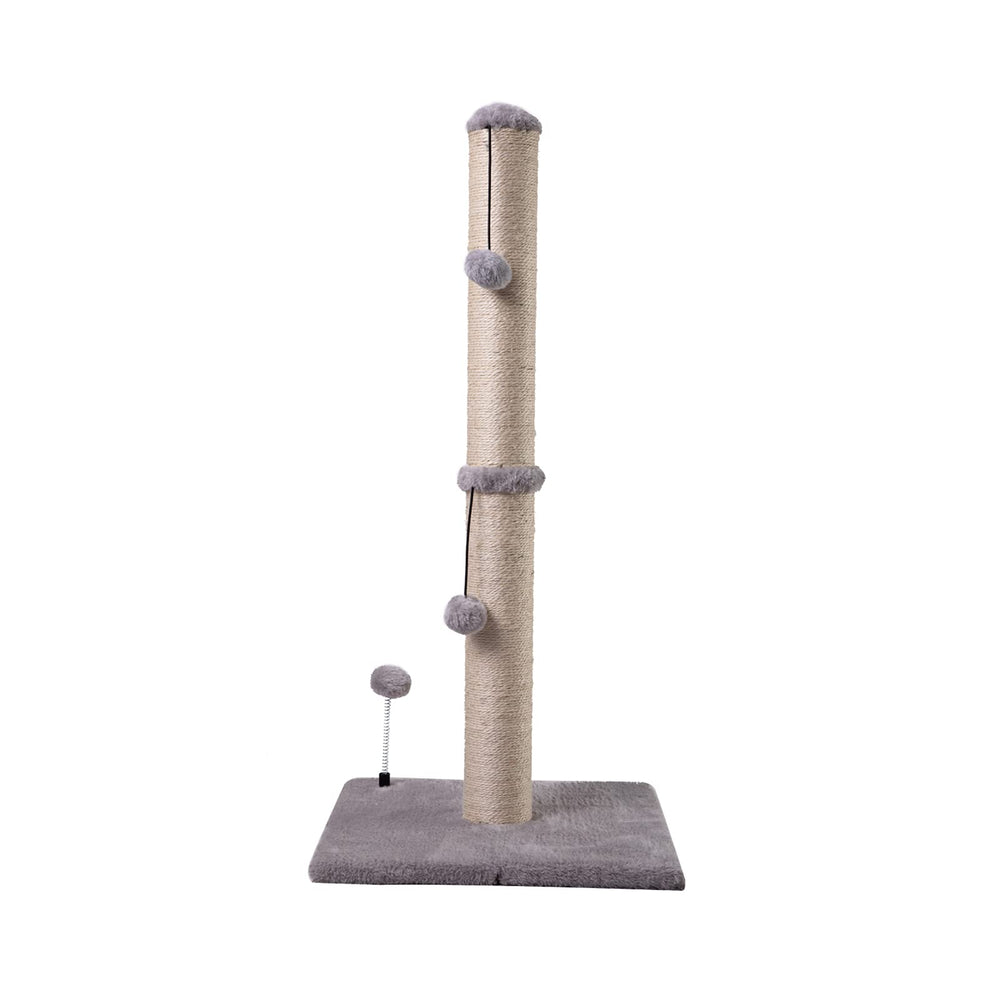 MECOOL 34-inch cat scratching post with natural sisal rope for satisfying claws and indoor play.