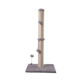 MECOOL 34-inch cat scratching post with natural sisal rope for satisfying claws and indoor play.