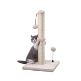 MECOOL cat scratching post base demonstrates sturdy construction for durable scratching and furniture protection.