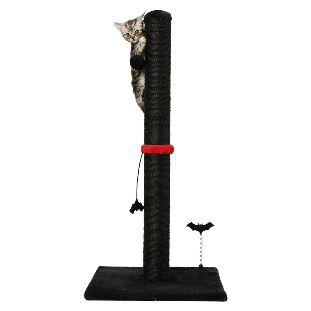 MECOOL cat scratching post premium-sisal-post-base protects furniture during play