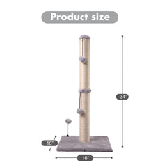 MECOOL cat scratching post top and sisal wrap highlight premium materials supporting repeated use.
