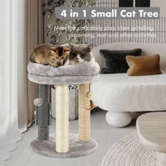 MECOOL cat tree soft bed nest provides a cozy resting spot for kittens and cats