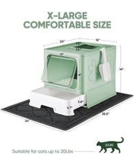 Medario xl-litter-mat provides generous protection under feeding areas and spills.