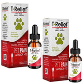 MediNatura T-Relief pet pain drops bottle with dropper for gentle relief