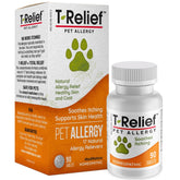 MediNatura T-Relief tablets pack ready for daily allergy support in dogs and cats.
