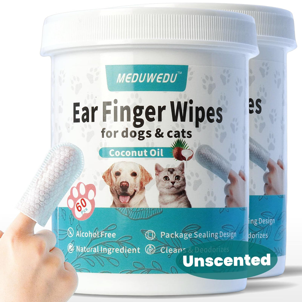 MEDUWEDU ear cleaner finger wipes packaging shown for quick home ear cleaning