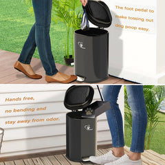 Meegood 45-piece waste bags ensures ready disposal on demand.