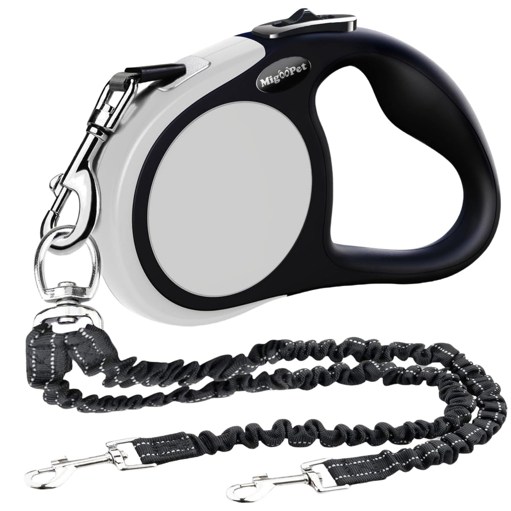 Meegood double-dog leash tandem 16ft setup for smooth two-dog walks without tangling