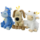 MeetYooo hippo squeaky toy for dogs; durable plush design.