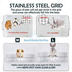MEEXPAWS large-size litter box shows high sides to contain litter