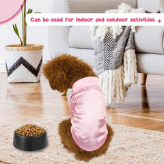 Meeyi dog silk pajamas pink L satin fabric closeup soft skin friendly texture