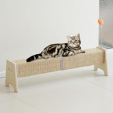 Meeyoview 30-inch horizontal scratching post offers a stable surface for scratching and stretching.