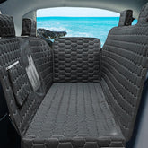 Meginc dog seat cover on Tesla Model 3 back seat protects upholstery during rides
