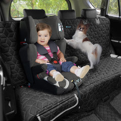 Meginc dog seat cover installation steps demonstrated for quick setup
