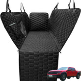 Meginc dog seat cover on truck back seat protects upholstery with full coverage.