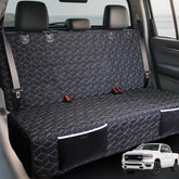 Meginc dog seat cover on truck backseat protects from spills and scratches.