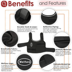 Meifsou dog anxiety vest side fit enables natural movement with gentle pressure.