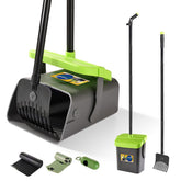 Meijubol pooper scooper swivel bin with lid for odor control during yard cleanup