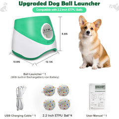 MEKAPLE four Etpu balls (2.2-inch) designed for durable chew and safe throwing.