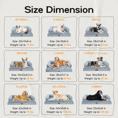 MEKIY cat sofa with U-shaped bolster for cozy head and neck support.