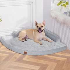 MEKIY dog bed orthopedic egg-crate foam for joint support and restful sleep