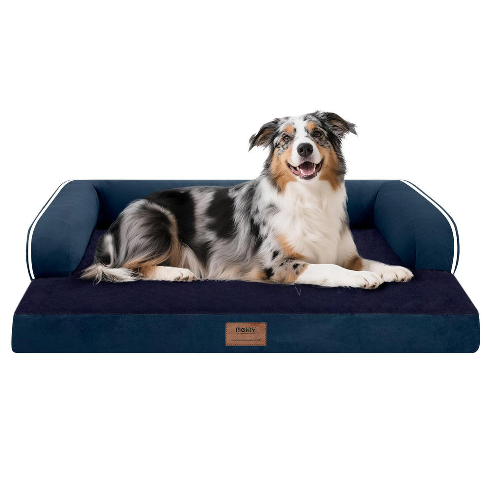 MEKIY extra-large dog bed with orthopedic foam supports joints for large dogs