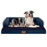 MEKIY extra-large dog bed with orthopedic foam supports joints for large dogs