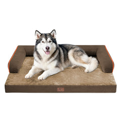 MEKIY large dog bed with egg crate foam offering supportive comfort for big dogs.