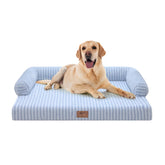 MEKIY large dog bed orthopedic-foam closeup shows egg crate support for joints
