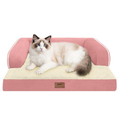 MEKIY small dog bed orthopedic-bolster supports neck and spine for restful sleep