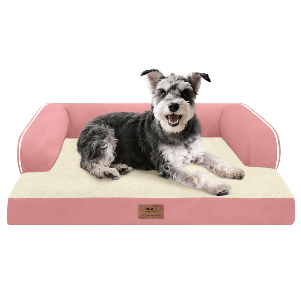 MEKIY small dog bed with orthopedic foam padding for supportive, restful sleep.