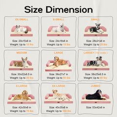 MEKIY small dog bed-u-shaped-bolster hugs head and neck for comfortable lounging