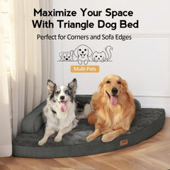 MEKIY bed with waterproof liner keeps foam dry and odor-free.