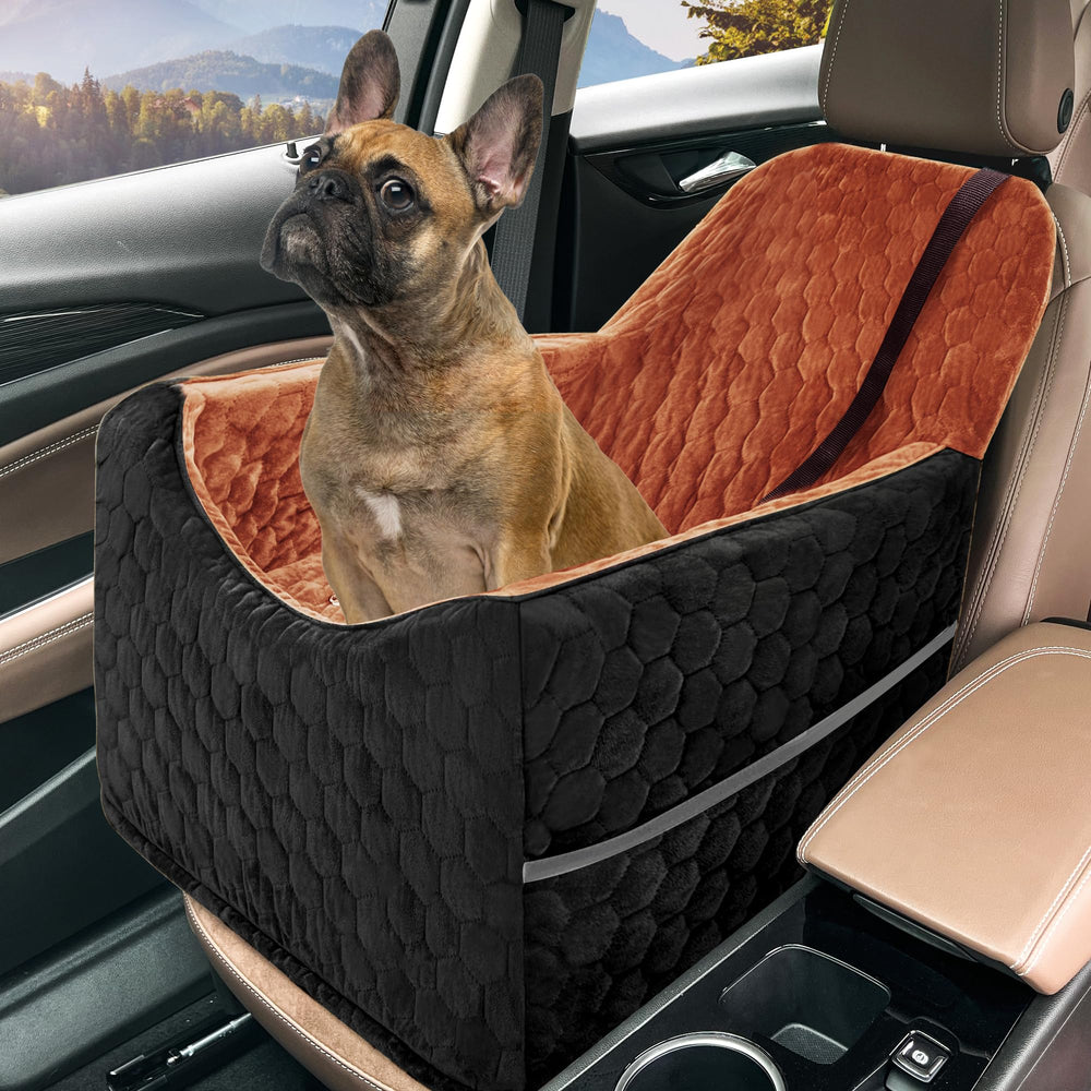 melafa365 dog car seat boosts view for small dogs, helping travel feel calmer.