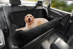 Melafa365 dog car seat front view supports large dog comfort and safety.