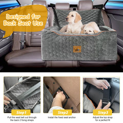 Melafa365 dog car seat safety leashes keep pets secure during drives