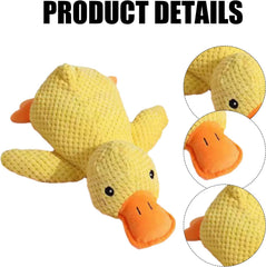 The Mellow Ducks quacking toy close-up engages dogs with interactive sounds